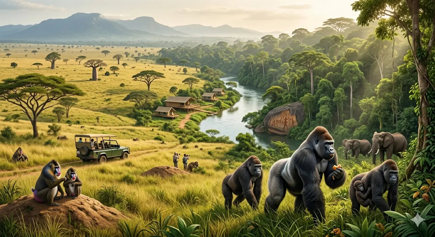 Gabon's Lopé National Park: Where Rainforest Meets Savanna and Gorillas Roam Free